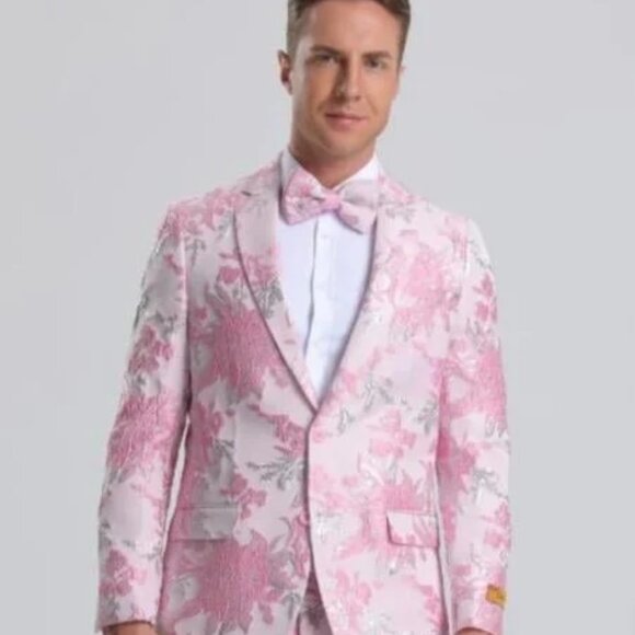 Big and Tall Mens Tuxedos Jacket - Big and Tall Dinner Jacket Bowtie Included - - Picture 1 of 2